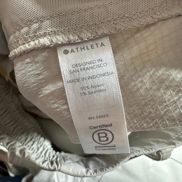 Athleta Pants Womens 0 Gray Trekkie Nylon Ripstop Athletic Travel Camp Utility - Picture 5 of 12